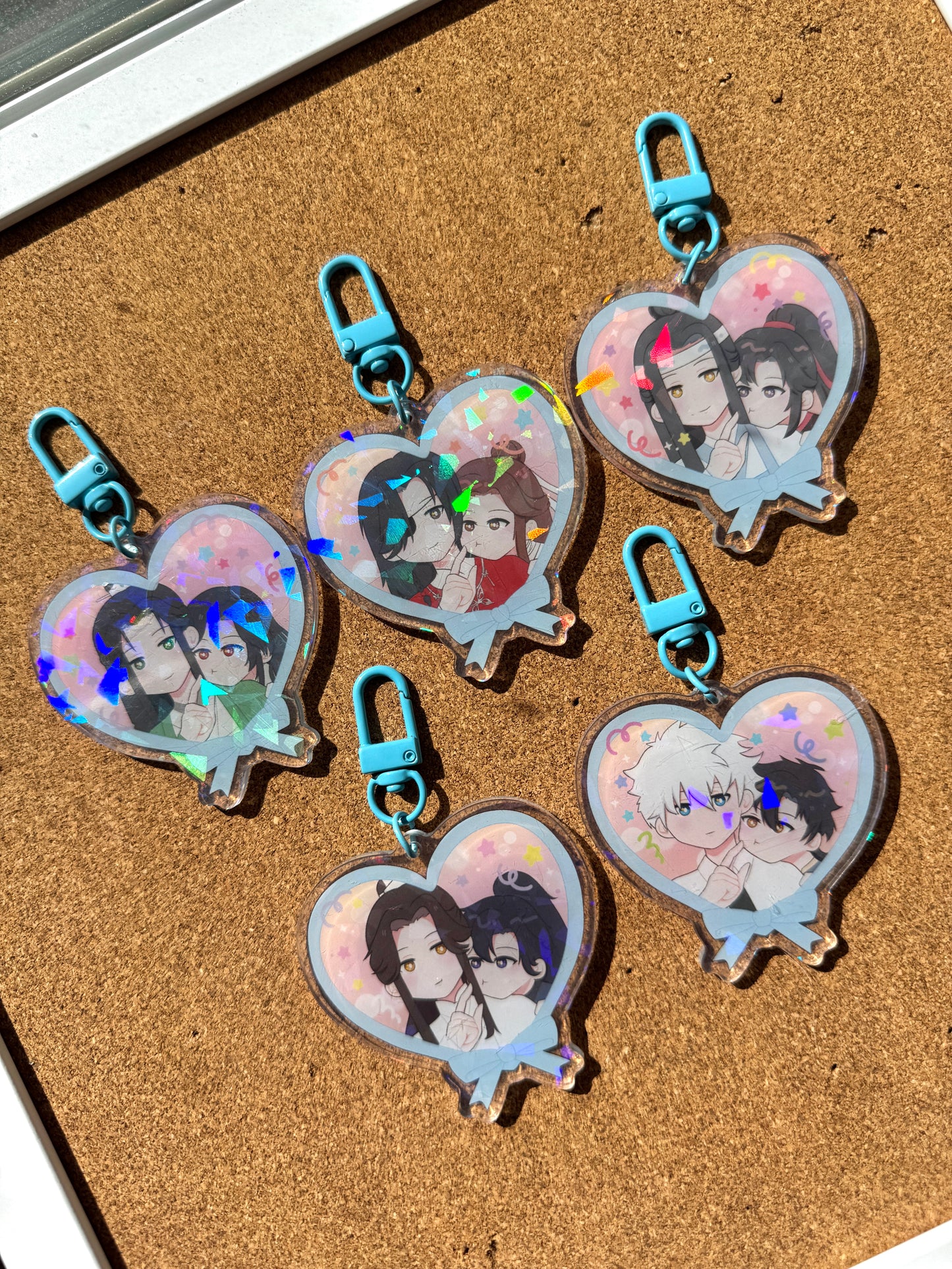 Shoujo + BL Heart Charms