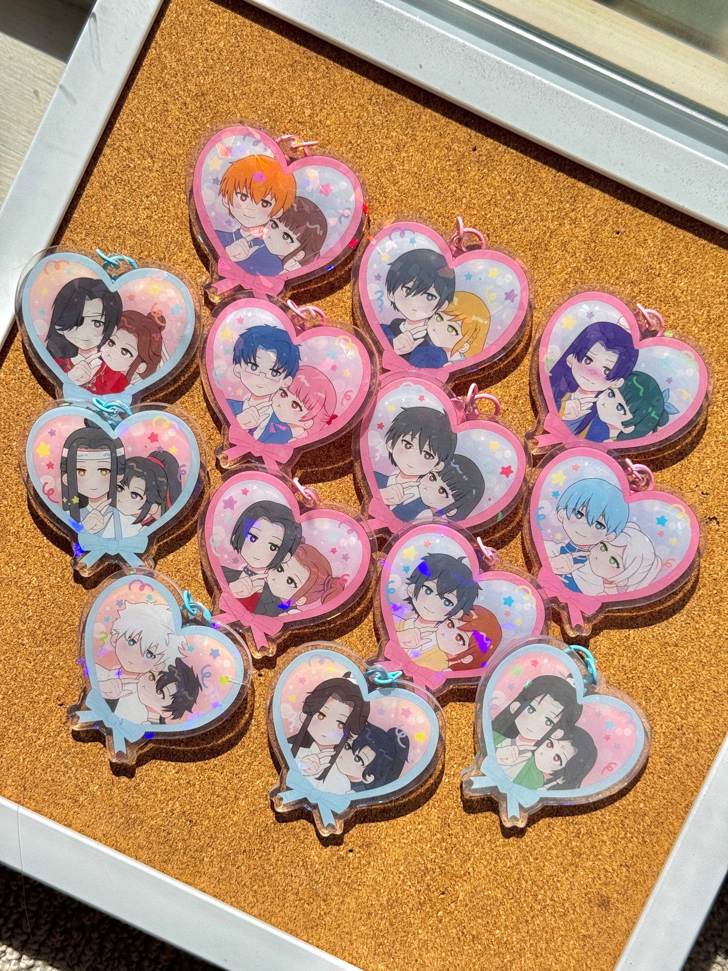 Shoujo + BL Heart Charms