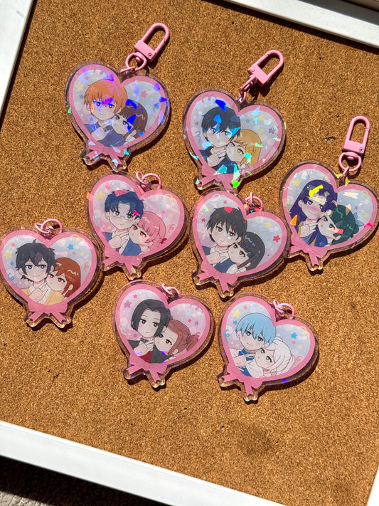 Shoujo + BL Heart Charms