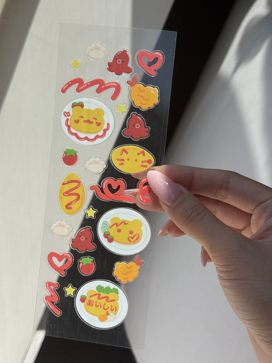 Omurice Deco Sticker Sheet