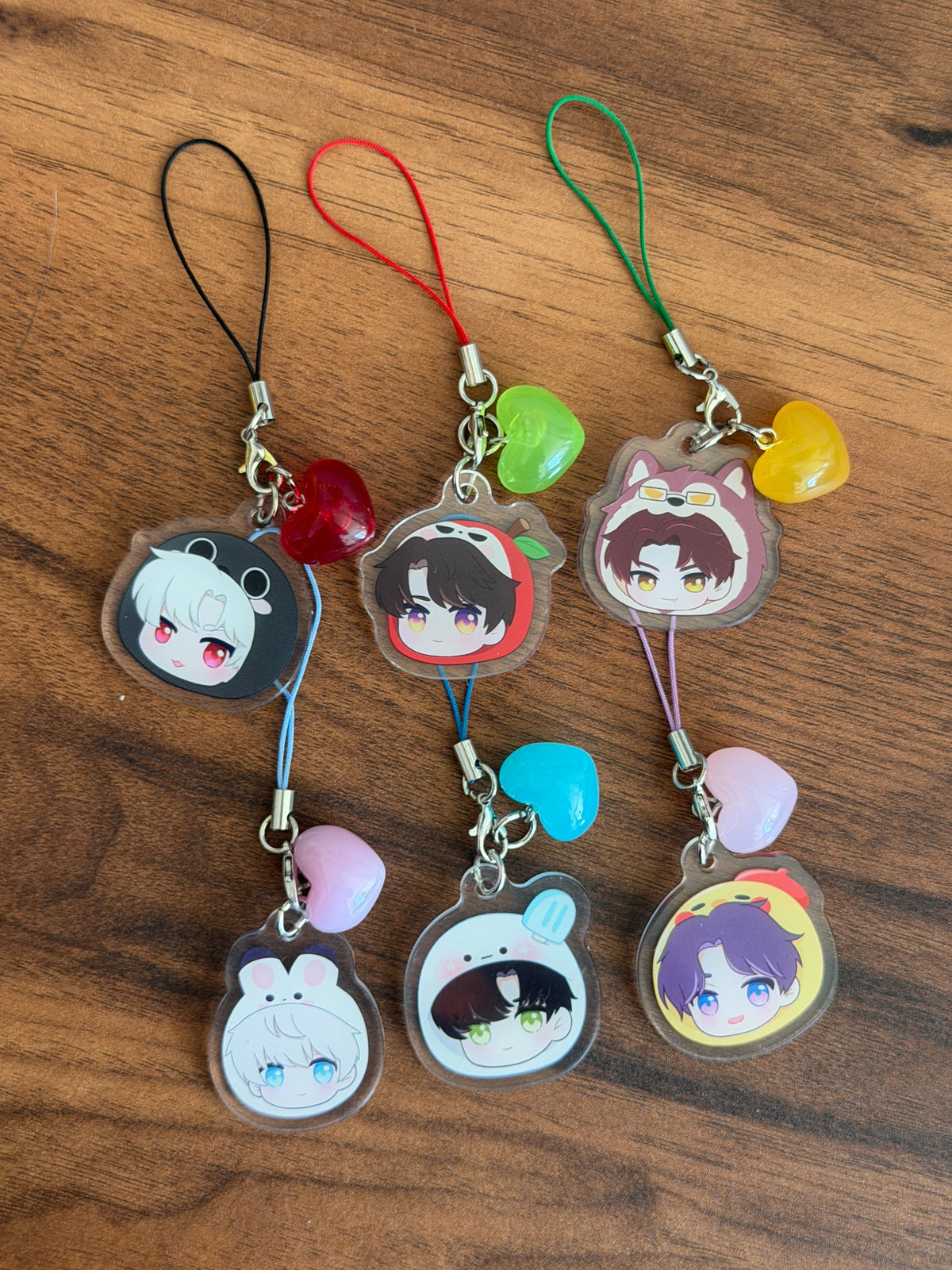 Chibi Head Phone Charms | Love and Deepspace