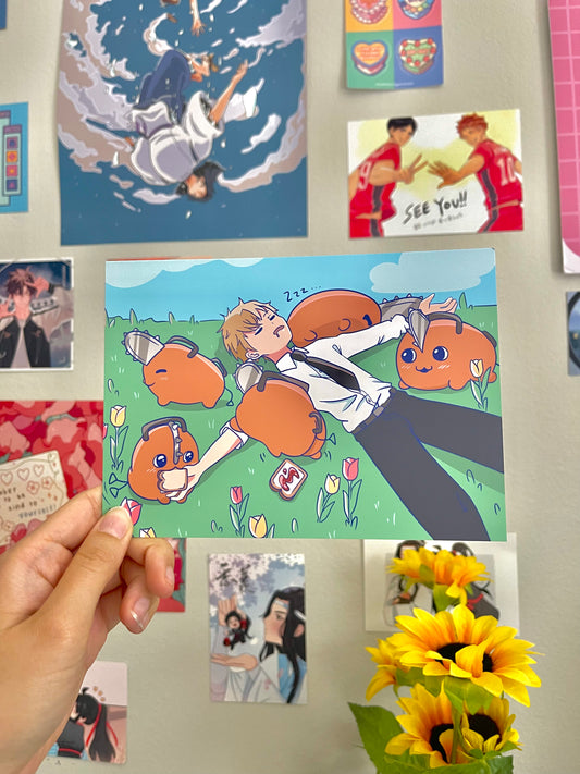 Denji x Pochita Print