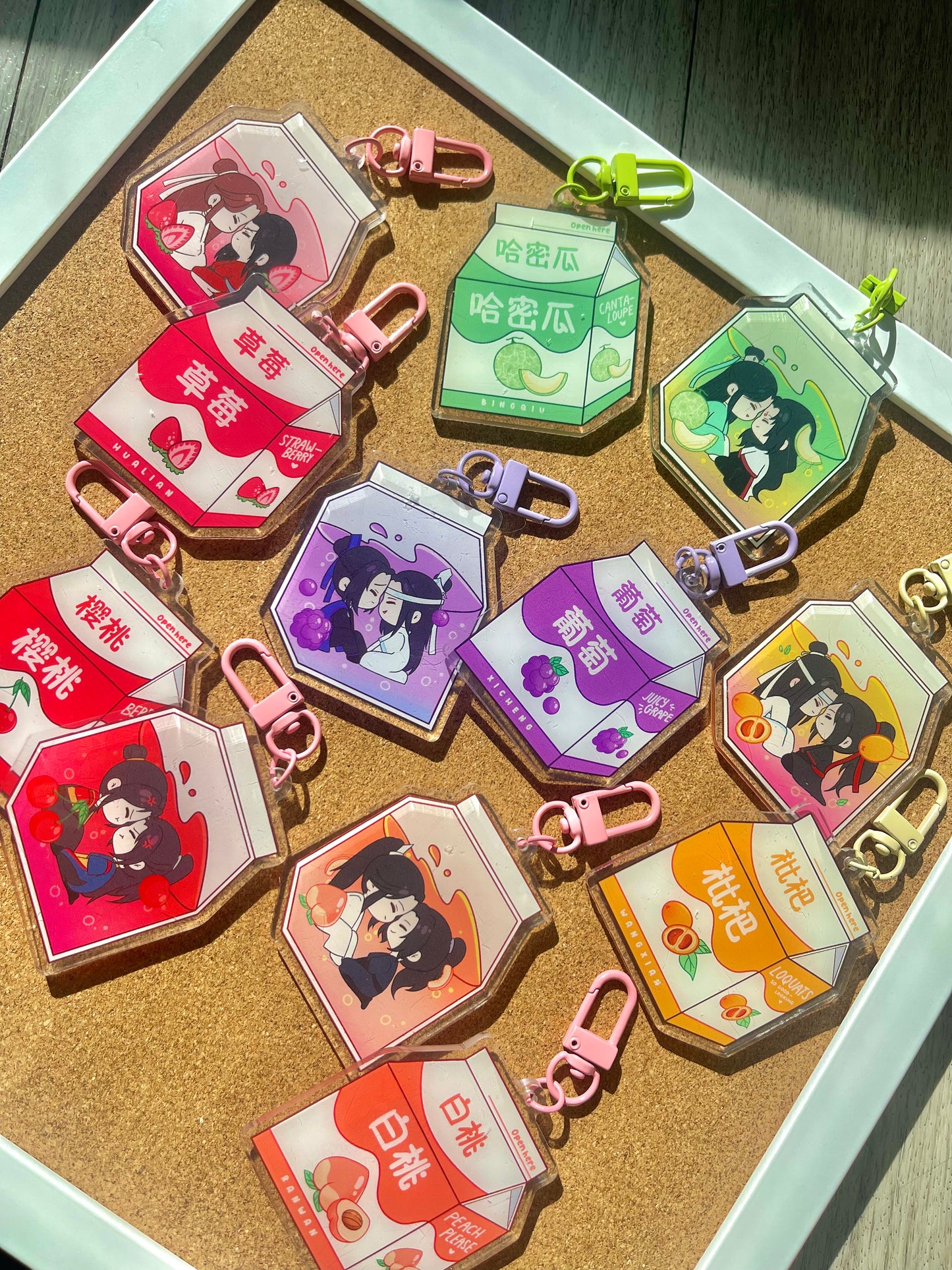 Danmei Milk Carton Charms