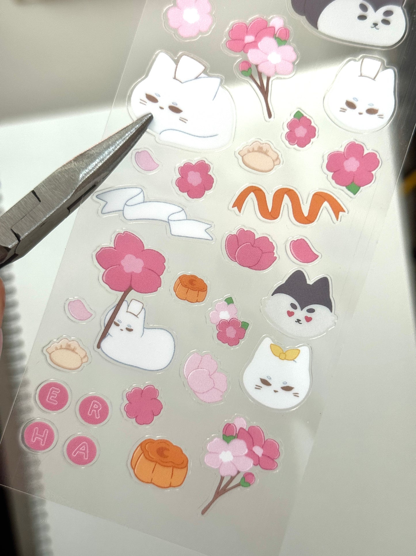 2ha The Husky and His White Cat Deco Sticker Sheet
