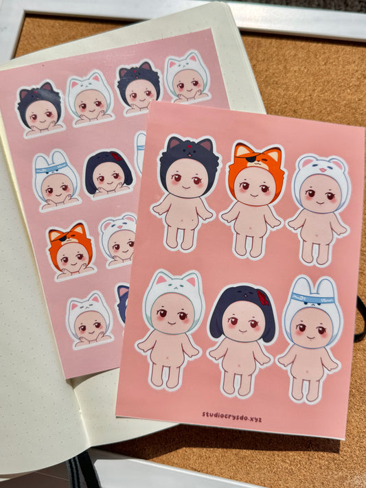 Danmei Angels Stickers