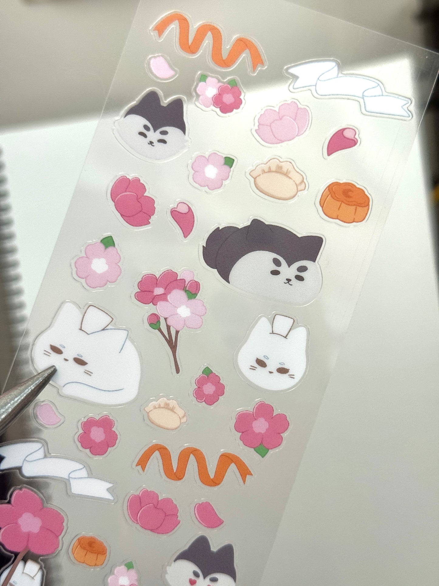 2ha The Husky and His White Cat Deco Sticker Sheet