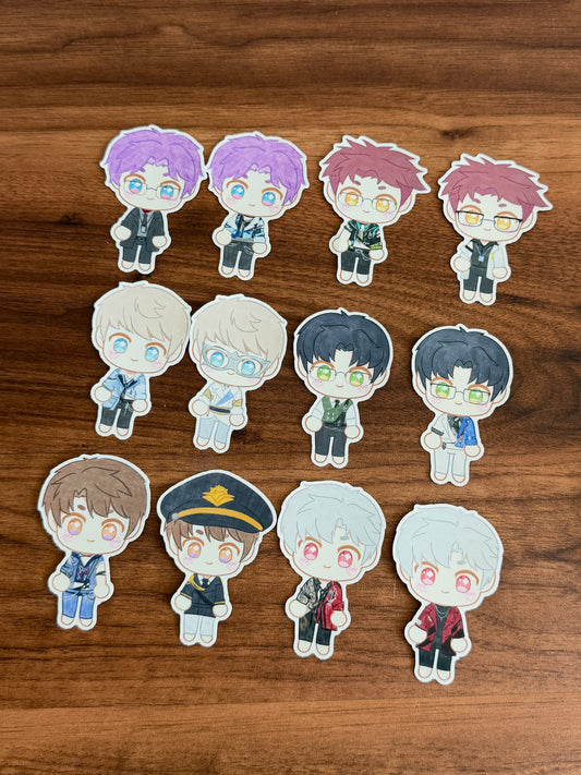 OOTD Chibi Stickers | Love and Deepspace