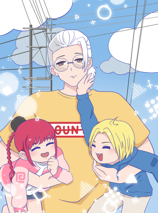 Sakamoto Days Trio Print