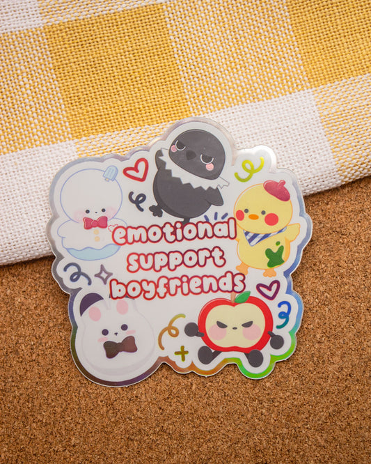 Love and Deepspace Emotional Support Boyfriend Holographic Sticker