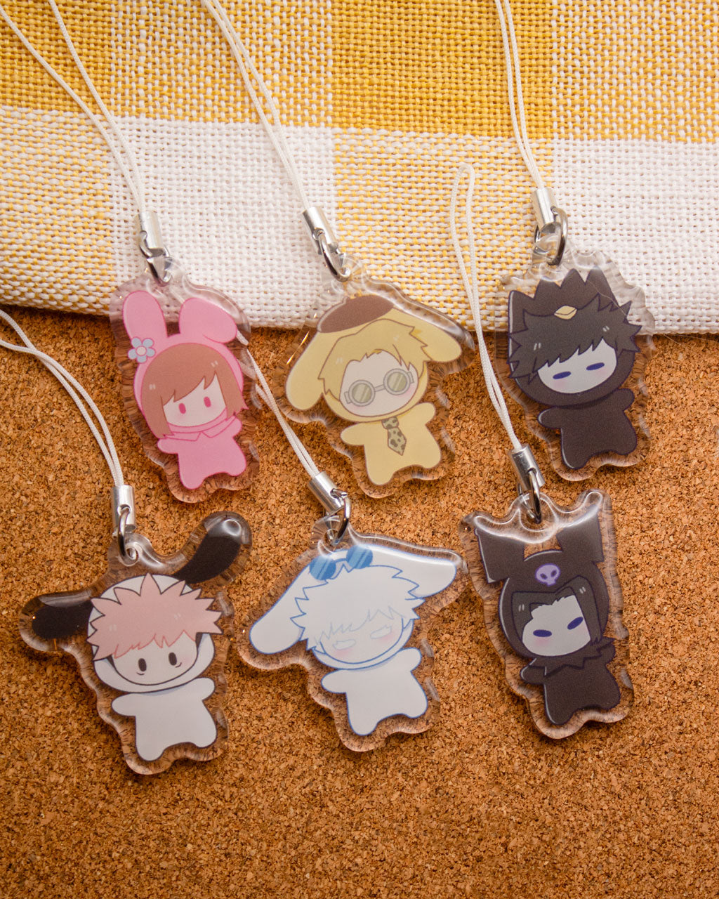 Jujutsu Kaisen Sanrio Mini Phone Charm