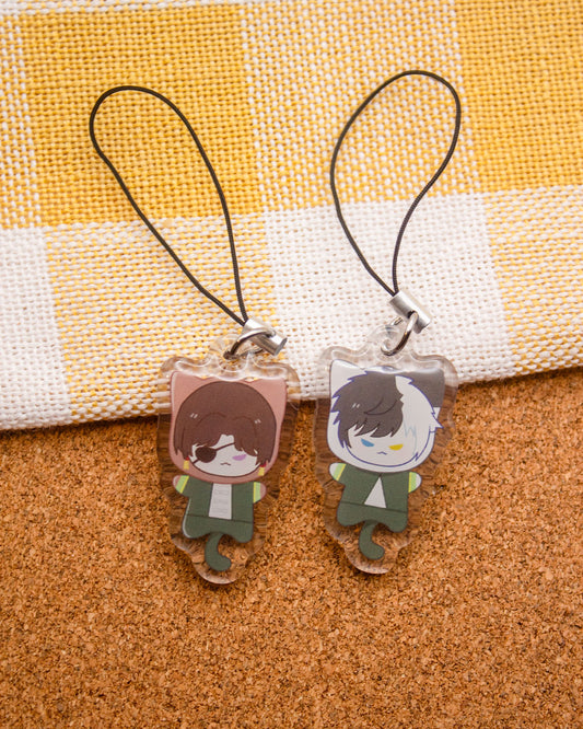 Windbreaker Kitty Mini Phone Charm