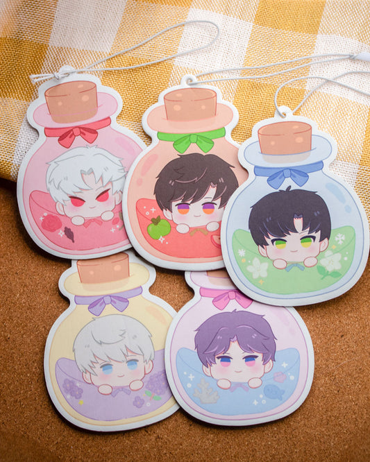 Love and Deepspace Bottle Car Freshners