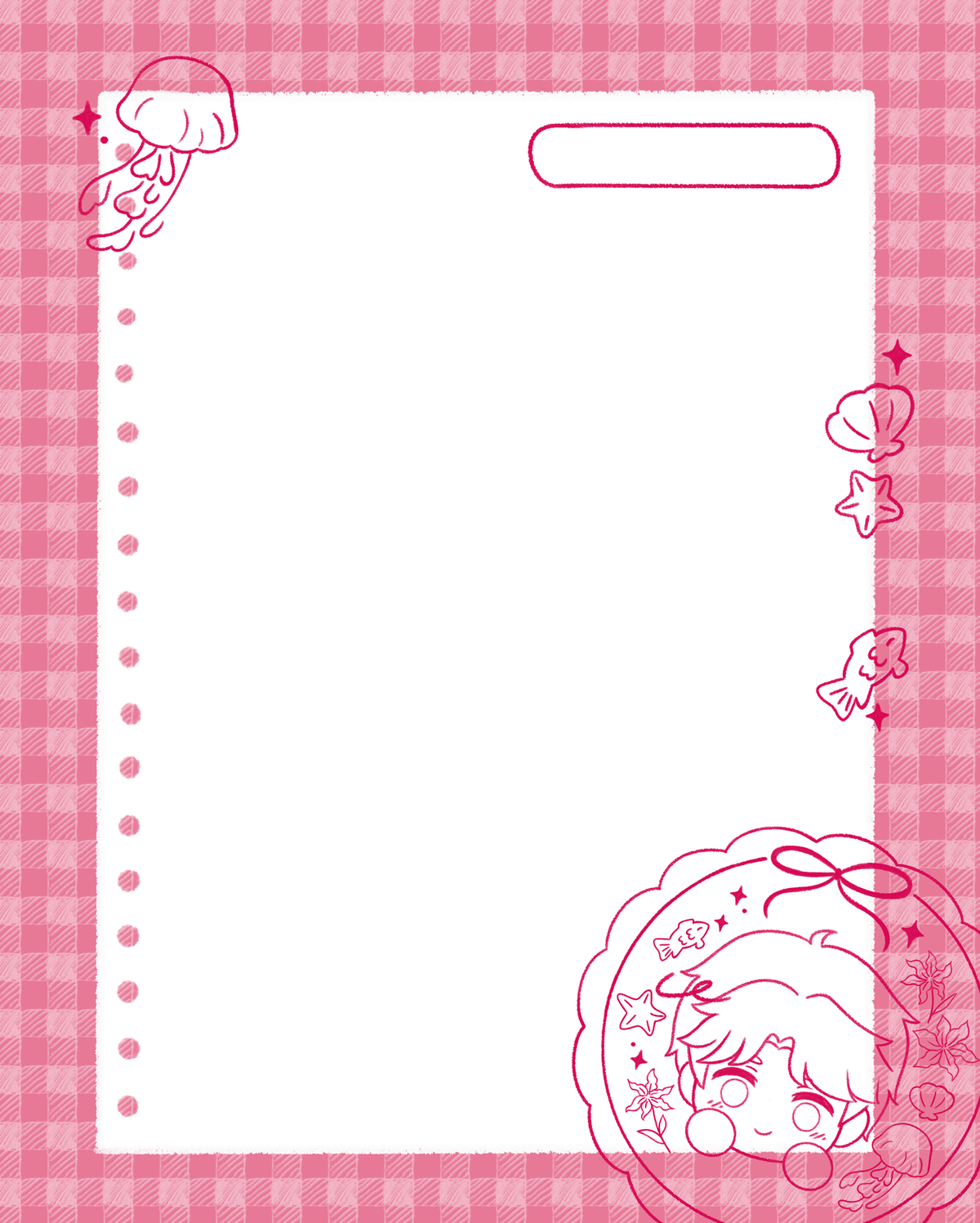 Gingham Memopad | Love and Deepspace