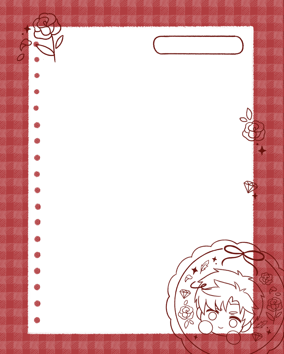 Gingham Memopad | Love and Deepspace