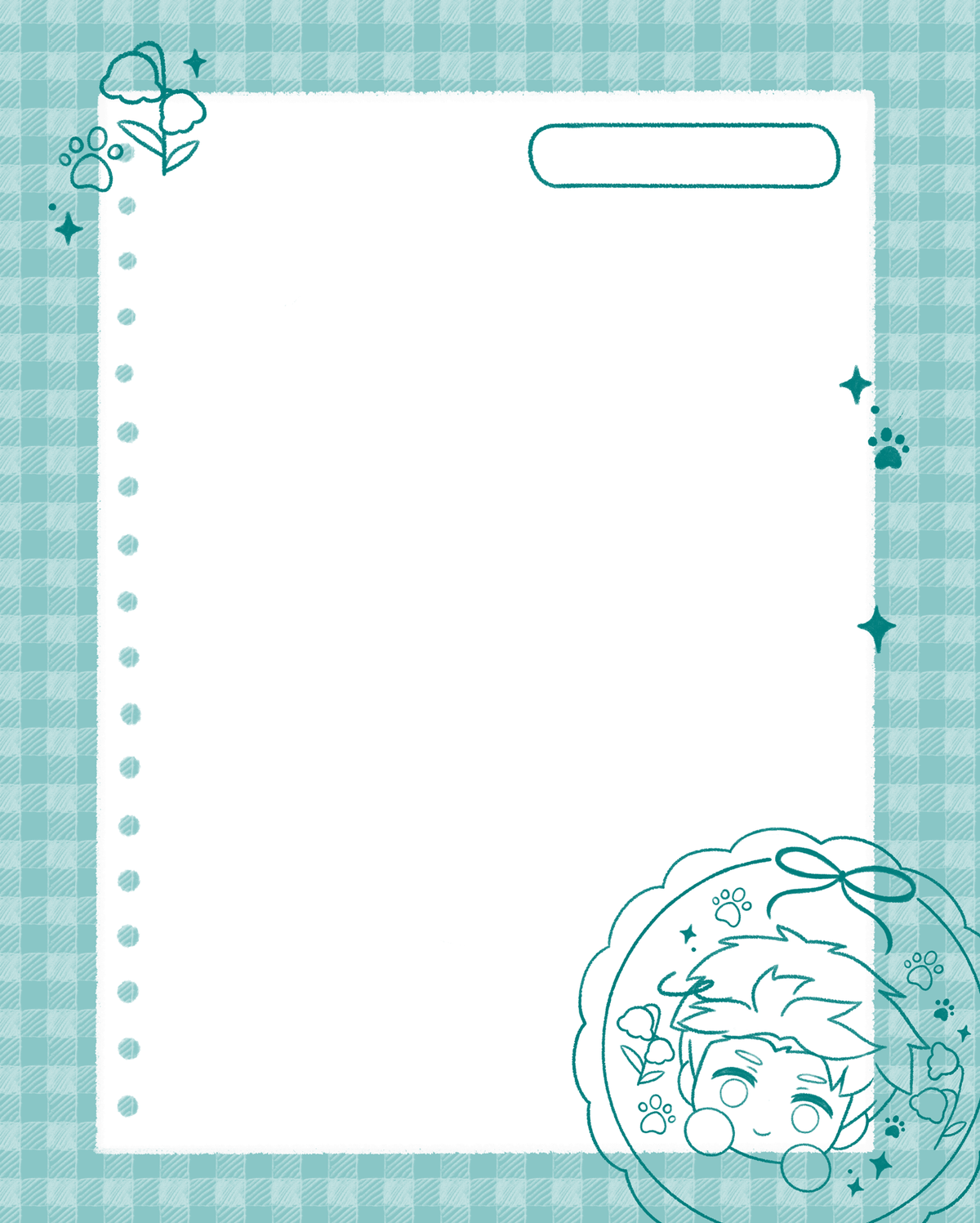 Gingham Memopad | Love and Deepspace