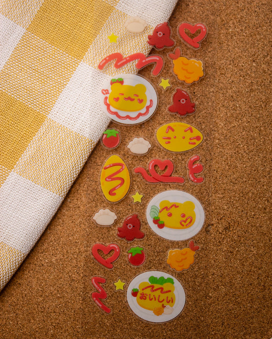 Omurice Deco Sticker Sheet